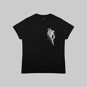 Idee regalo T-Shirt Otto d'Ambra x Feltrinelli - Cuore Conchiglia / Sea Love - tg. S - nera otto d'ambra x Feltrinelli