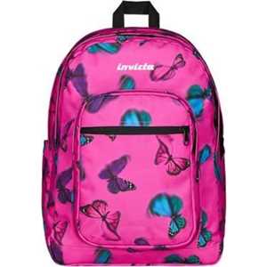 Cartoleria Zaino Jelek Fantasy Grs Invicta Backpack, Rosa con farfalle 32 x 43 x 25 cm Invicta