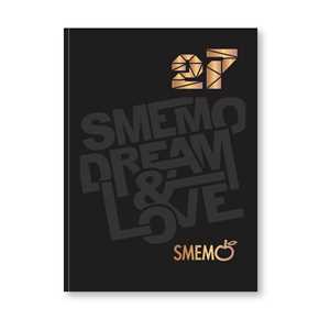 Cartoleria Diario 2026/2027 Smemoranda 16 mesi Lite, 12x16,5 nera, logo bronzo Dream&Love Smemoranda