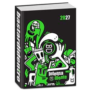 Cartoleria Diario 2026-2027 Bastardidentro 16 mesi Superspecial Fluo Intensamente. Verde Bastardidentro