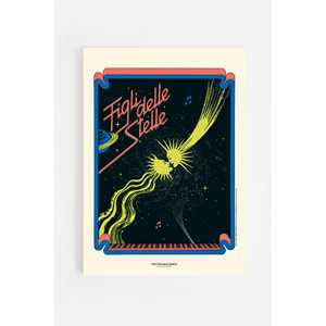 Idee regalo Poster. Alan Sorrenti - Figli delle Stelle - 42 x 59,4 cm Ciao. Discoteca Italiana