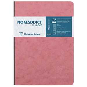 Cartoleria Age Bag. Quaderno brossurato A5 a quadretti Rosa Clairefontaine