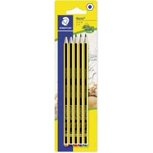 Cartoleria 5 matite grafite esagonali Noris gradazioni assortite ( 2B - HB - 2H - B - H) Staedtler