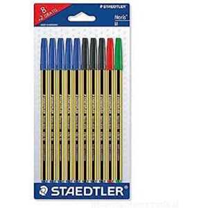 Cartoleria 10 penne a sfera Noris (8+2 omaggio) Staedtler