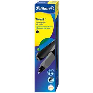 Cartoleria Penna sferografica Pelikan Twist ricaricabile per destrimani e mancini, impugnatura ergonomica triangolare Frosted Rose Pelikan
