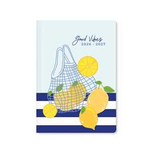 Cartoleria Diario accademico 2026-2027 Citrus A5 Giornaliero Good vibes Caimi