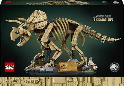 Giocattolo LEGO (77985). Fossili di Dinosauro: Triceratopo LEGO