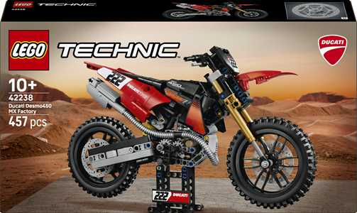 Giocattolo LEGO Technic (42238). Moto Ducati Desmo450 MX Factory LEGO