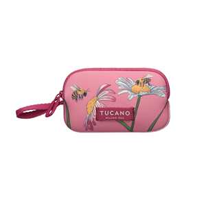 Idee regalo Custodia portachiavi Tucano Schizzo Key Pouch  Bees Pink Tucano