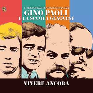 CD Gino Paoli E La Scuola Genovese - Vive Ancora. Live Storico Teatro Sistina 1978 Gino Paoli