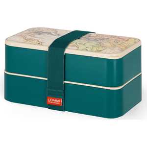 Idee regalo Legami - Porta Pranzo, Lunch Box con 3 Posate Incluse, Contenitore Porta Pranzo, Capacità 1200 ml Legami