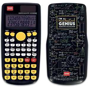 Cartoleria Legami - Calcolatrice Scientifica Count On Me, Tema Genius, 3 Modalità, Base, Funzioni Scientifiche e Calcoli Statistici Legami