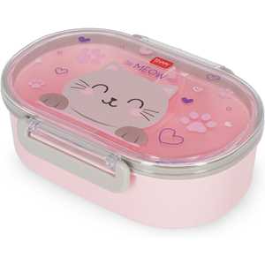 Idee regalo Legami - Contenitore Porta Merenda, Tema Kitty, 1 Snack Box con Divisiorio removibile, Chiusura a Clip Legami