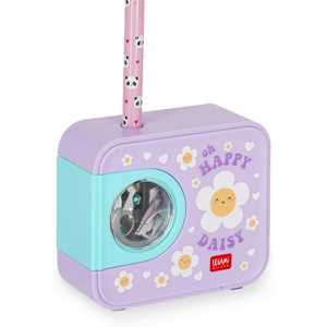 Cartoleria Legami - Temperino Elettrico Top of the Tip, Tema Daisy, con Serbatoio, per Matite con Diametro 6-8 mm Legami