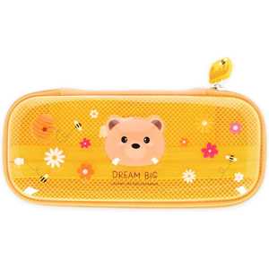 Cartoleria Legami - Astuccio Wonderwow, Tema Teddy Bear, 2 Scomparti e Portapenne interno, Scomparto interno con Tessuto a Rete Legami