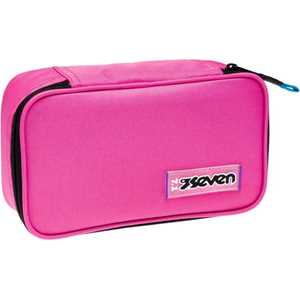 Cartoleria Astuccio rettangolare con zip Quick Case Seven Freethink Unisex - Fucsia 23,5 x 11 x 6 cm Seven