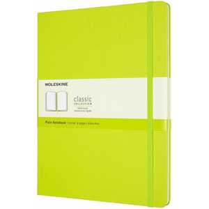 Cartoleria Taccuino Moleskine a pagine bianche X-Large copertina rigida Lemon. Verde Moleskine