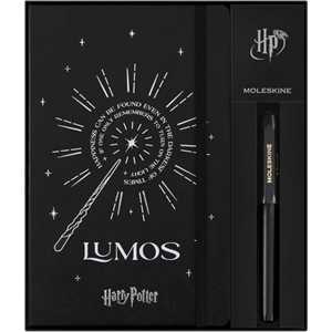 Cartoleria Set regalo Moleskine con penna roller Kaweco e taccuino large a righe con copertina rigida, Lumos Moleskine