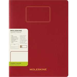 Cartoleria Moleskine Student cahier - taccuino XXL plain red, rosso Moleskine