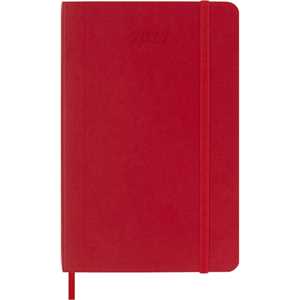 Cartoleria Agenda Moleskine 2027 12 mesi giornaliera pocket rossa morbida Moleskine
