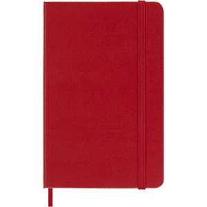 Cartoleria Agenda Moleskine 12 mesi settimanale notebook pocket rossa rigida Moleskine