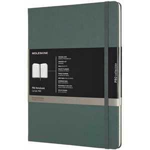 Cartoleria Taccuino Pro Moleskine XL copertina rigida verde. Forest Green Moleskine