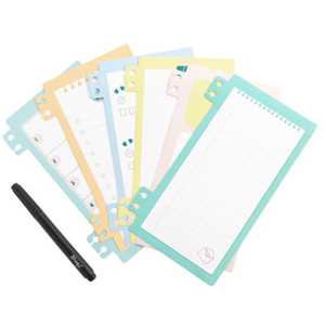 Cartoleria Kit di 6 set di fogli decorativi per agende in cartoncino con spirale - Never stop dreaming Mr Wonderful