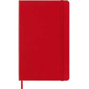 Cartoleria Taccuino Moleskine large a pagine bianche copertina rigida rosso. Scarlet Red Moleskine