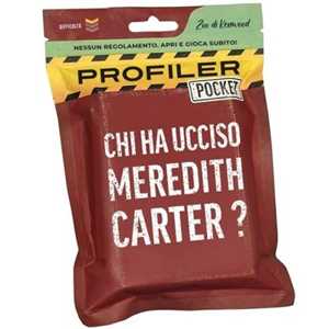 Giocattolo Profiler Pocket - Chi ha ucciso Meredith Carter? Gioco da tavolo MS Edizioni