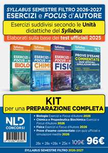 Libro Test Medicina semestre filtro. Kit esercizi e focus d'autore di Fisica Chimica e Biologia + prove d'esame commentate 2026. Nuova ediz. Con espansione online 